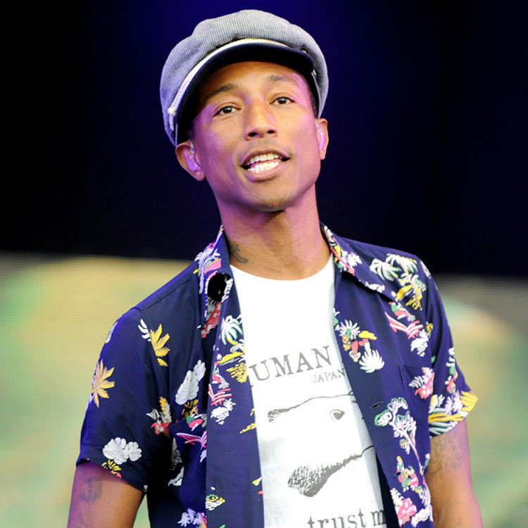 Pharrell Williams Glastonbury 2015 set photos